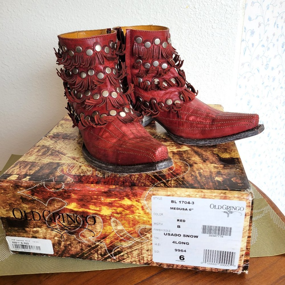 Old Gringo Medusa Booties Sz 6
